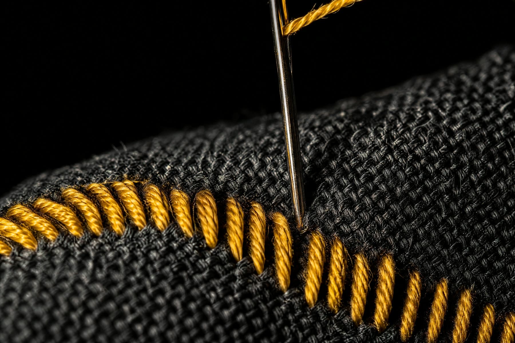 Embroidery on the bench