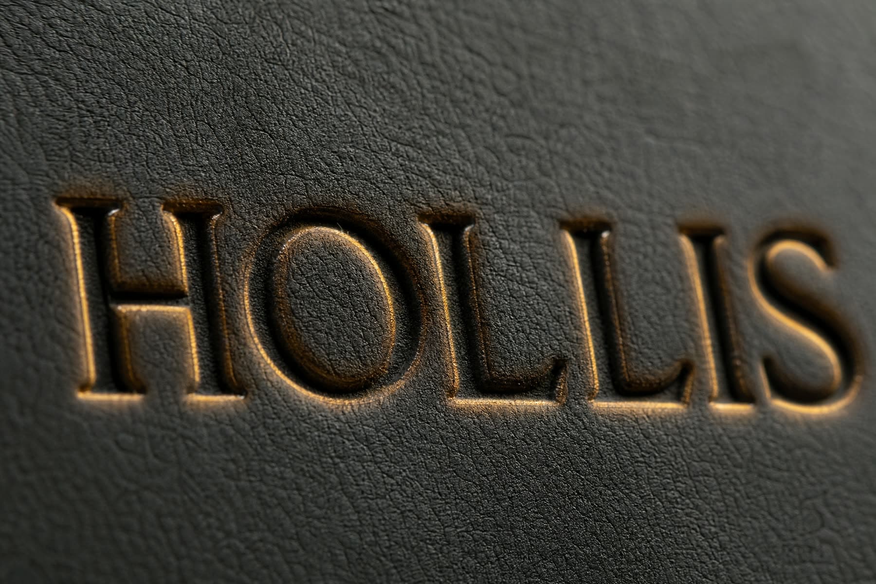 Close-up of the mark on Brief Leather