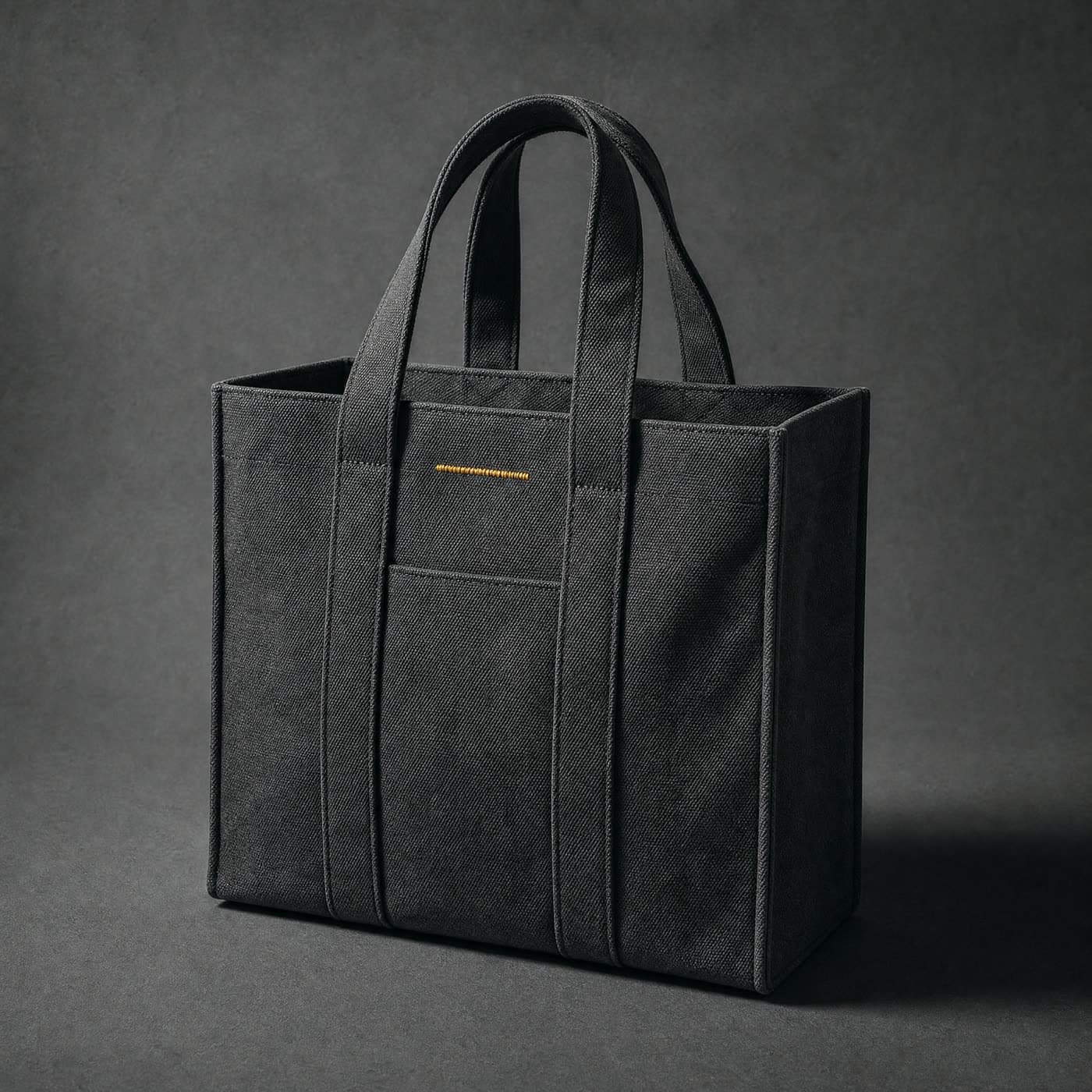 Tote Canvas 18, Heavy enough to stand up with weight in it.
