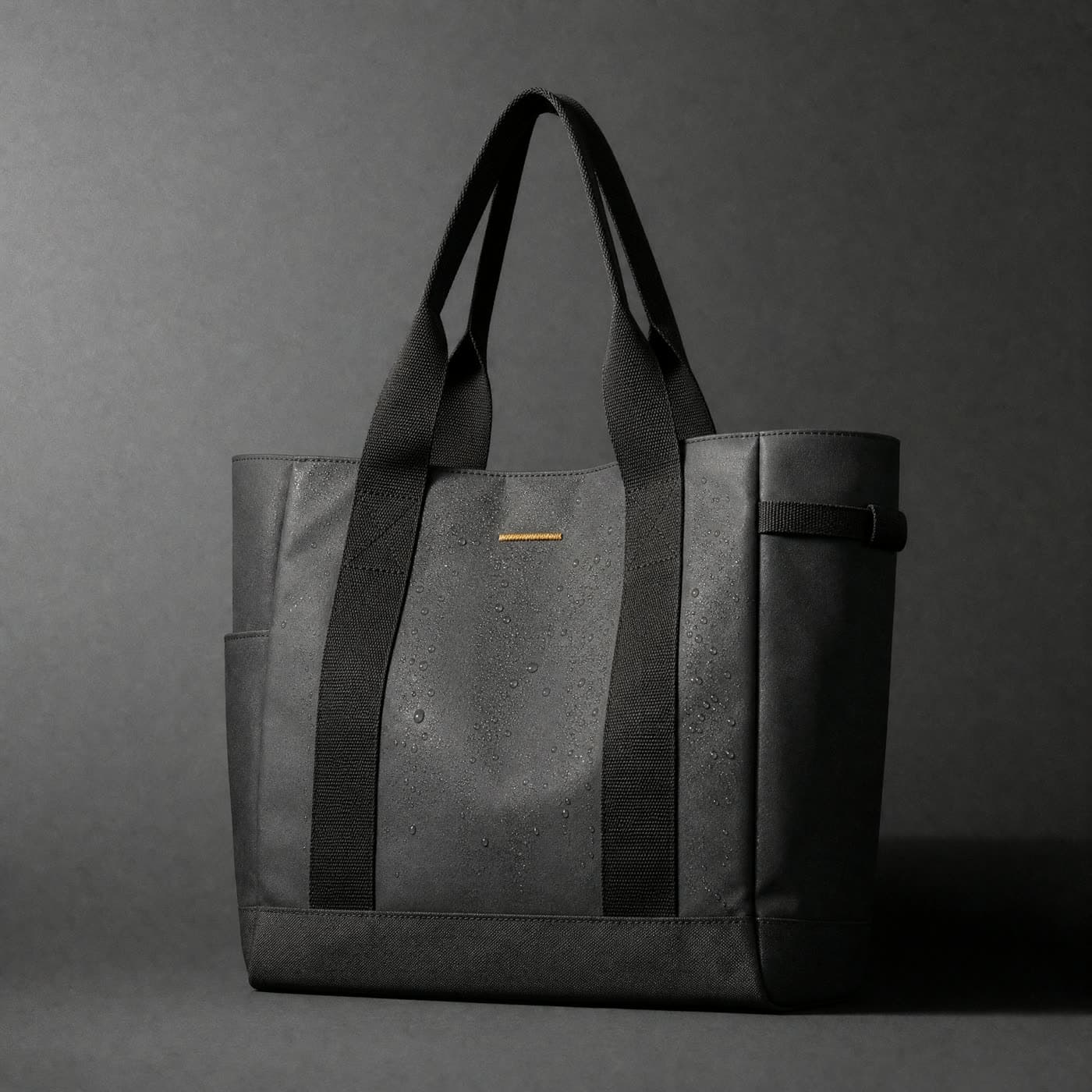 Tote Coated, Wipes clean when the coffee goes over.